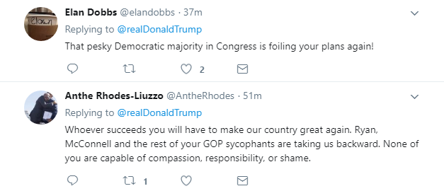2018-01-12-08_48_30-Donald-J.-Trump-on-Twitter_-_....Because-of-the-Democrats-not-being-interested-i Trump Flies Into 6-Tweet Rant About 'Sh*thole' Comments - Doubles Down On Disrespect Donald Trump Featured Immigration Politics Social Media Top Stories 