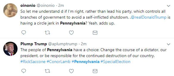 2018-01-18-15_18_08-15-News-about-pennsylvania-on-Twitter Trump Takes Stage In PA, Strangely Squints Eyes; & Flies Into A Nonsensical 'Old-Man' Rant Domestic Policy Donald Trump Featured Immigration Politics Top Stories Videos 