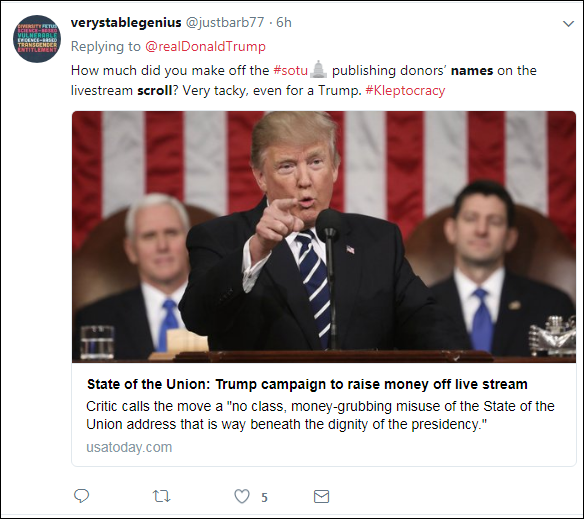 a72 Watchdog Group Calls For Paul Ryan Investigation For Trump Fundraising During SOTU Corruption Crime Domestic Policy Donald Trump Election 2016 Politics Top Stories 