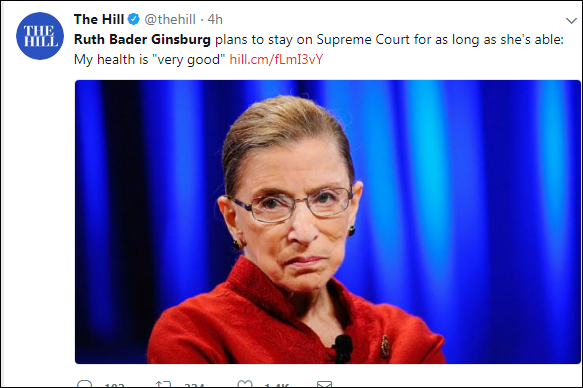 c36 L.A. Times Releases Ruth Bader Ginsburg Career Announcement That Has Many Furious Domestic Policy Feminism Politics Top Stories 