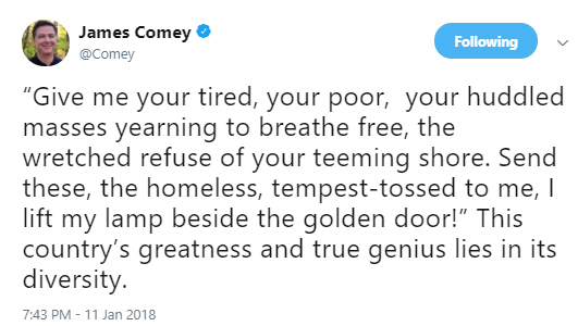 comey-shithole James Comey Confronts Trump On Twitter & Donald Got Used Like Old Trash Donald Trump Politics Social Media Top Stories 
