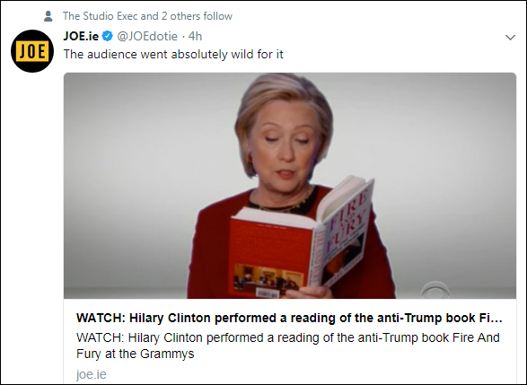 i10 UN Ambassador Throws Hilarious Twitter Tantrum Over Hillary's Grammy Appearance Hillary Clinton Media Politics Top Stories 