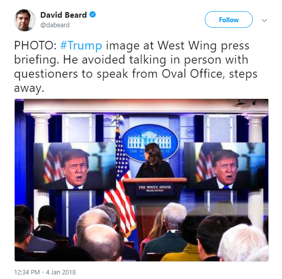 steps Trump Appears At Thursday WH Press Conference But The Way He Did It Is Just Weird Donald Trump Politics Social Media Top Stories 