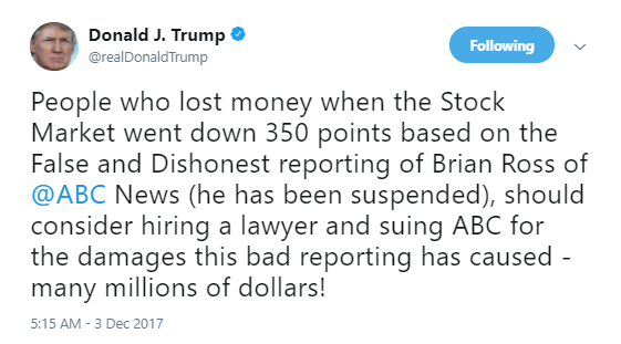 trump-sue-abc Trump Goes Bonkers, Tweets Directly At News Reporter & The Internet Roasted Him Hard Donald Trump Politics Social Media Top Stories 