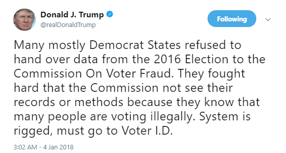 trump-voter-id Member Of Trump's Voter Fraud Commission Speaks Out In Historic Public Takedown Corruption Donald Trump Politics Top Stories 