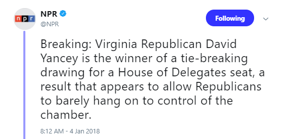 yancey Republicans Steal Virginia House Seat After Democrat Won By One Vote (REPORT) Politics Top Stories 