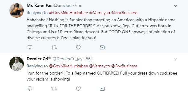 2018-02-01-09_20_04-Gov.-Mike-Huckabee-on-Twitter_-_Traffic-will-be-stopped-in-major-US-cities-at-10 Huckabee Goes Full Racist Against Puerto Rican Rep. Like A Clan Robe-Wearing Bigot Donald Trump Featured Politics Racism Social Media Top Stories 