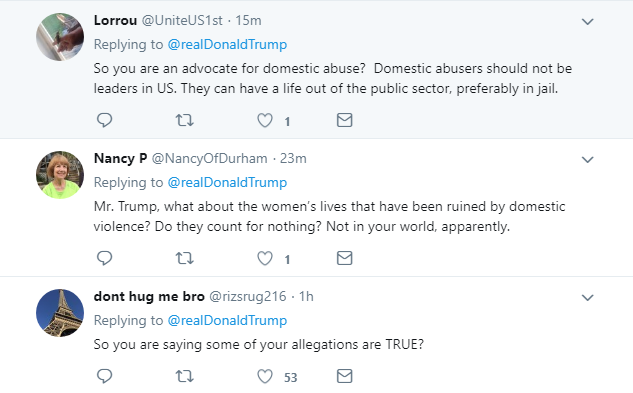 2018-02-10-11_36_30-Donald-J.-Trump-on-Twitter_-_Peoples-lives-are-being-shattered-and-destroyed-by- Trump Just Tweeted The Most Disgusting Support Of Domestic Violence You'll Ever See Crime Donald Trump Featured Politics Sexism Social Media Top Stories Violence 