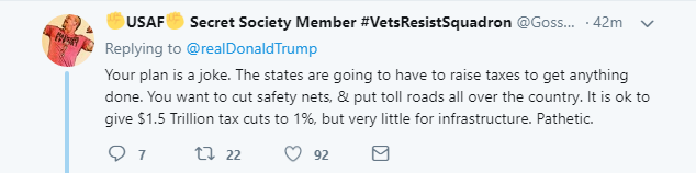2018-02-13-07_48_15-Donald-J.-Trump-on-Twitter_-_Our-infrastructure-plan-has-been-put-forward-and-ha Trump Woke Up Extra Weird, Got Online, & Tweeted Like A Whiny 8-Year Old Infant Donald Trump Featured Politics Social Media Top Stories 