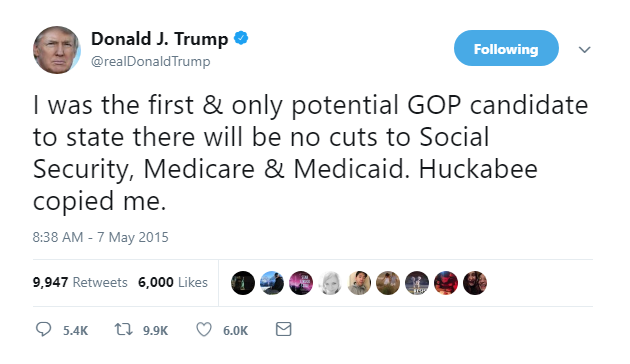 2018-02-13-08_07_30-Donald-J.-Trump-on-Twitter_-_I-was-the-first-only-potential-GOP-candidate-to-s Trump Woke Up Extra Weird, Got Online, & Tweeted Like A Whiny 8-Year Old Infant Donald Trump Featured Politics Social Media Top Stories 