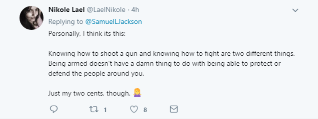 2018-02-24-15_42_18-Samuel-L.-Jackson-on-Twitter_-_Can-someone-that’s-been-in-a-Gunfight-tell-that-M Samuel L. Jackson Curses Out Trump In The Funniest 'Muthaf*kkin' Way Imaginable Celebrities Donald Trump Featured Gun Control Hollywood Politics Shooting Social Media Top Stories 
