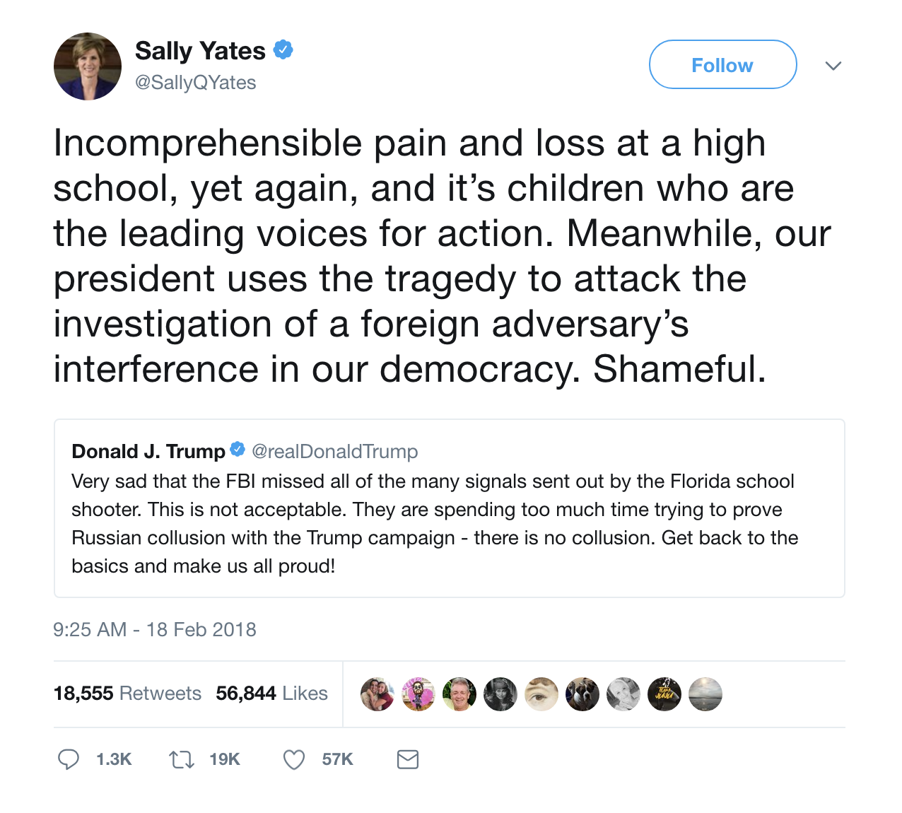Screen-Shot-2018-02-18-at-1.44.51-PM Sally Yates Responds To Trump Blaming Parkland Shooting On Mueller & It's Perfect Corruption Donald Trump Election 2016 Politics Top Stories 
