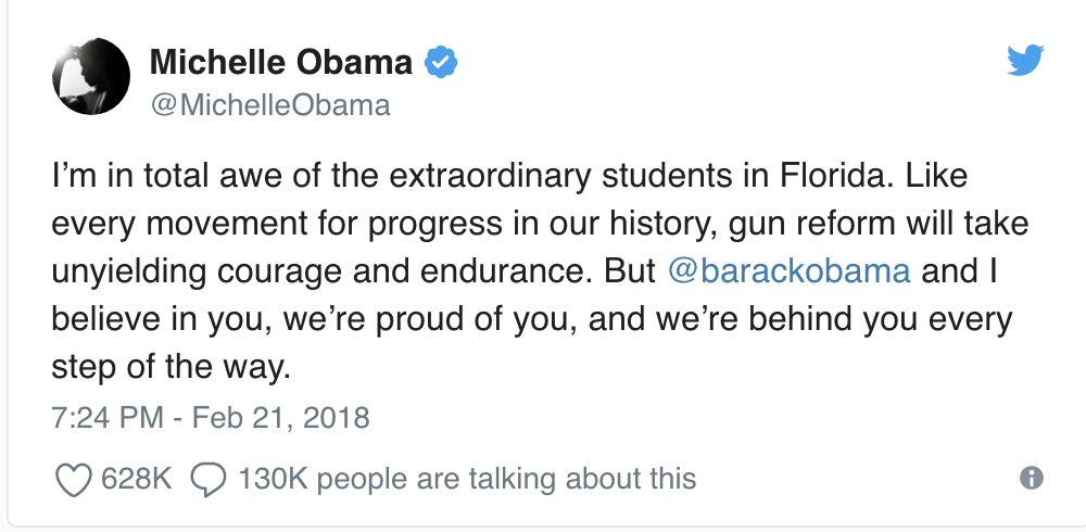 Screen-Shot-2018-02-28-at-12.39.19-PM TIME Publishes Michelle Obama's Message For Teens That Has Trump's W.H. Chattering Education Gun Control Politics Top Stories 