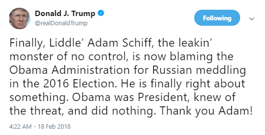 trump-schiff-tweet Adam Schiff Responds To Trump's Personal Twitter Attacks Like A Boss & Trump Is Livid Donald Trump Politics Social Media Top Stories 