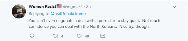 2018-03-09-08_06_36-Donald-J.-Trump-on-Twitter_-_Kim-Jong-Un-talked-about-denuclearization-with-the- Belligerent Trump Babbles On Twitter Like A Bored Old Man About To Drop The Soap Donald Trump Featured Foreign Policy Politics Social Media Top Stories 