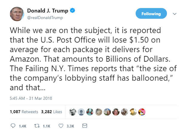 2018-03-31-08_51_31-Donald-J.-Trump-on-Twitter_-_While-we-are-on-the-subject-it-is-reported-that-th Trump Rockets Awake & Goes On Wild Nonsense Twitter Rant Like A Toddler In Full Meltdown Donald Trump Featured Media Politics Social Media Top Stories 