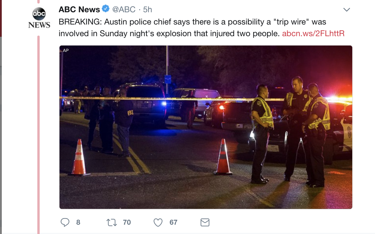 Screen-Shot-2018-03-19-at-6.55.59-AM Another Bombing Rocks City Of Austin As Police Scramble To Find A Culprit Corruption Crime Terrorism Top Stories 