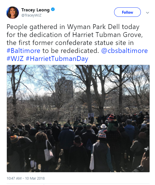 harriet-tubman-park Old Confederate Statue Site Dedicated To Black Hero - Conservatives In A Racist Panic Activism Black Lives Matter Donald Trump Politics Top Stories 