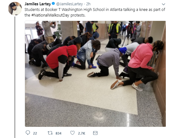 lartey-one Atlanta Students Threatened Into Not Walking Out Hold Protest Inside School (VIDEO) Activism Gun Control 