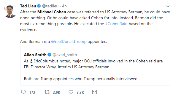 2018-04-10-08_09_30-19-_Michael-Cohen_-Twitter-Search Trump Flies Into Panicked Twitter Tirade After Attorney's FBI Raid Seizes Private Convos Corruption Donald Trump Featured Politics Social Media Top Stories 