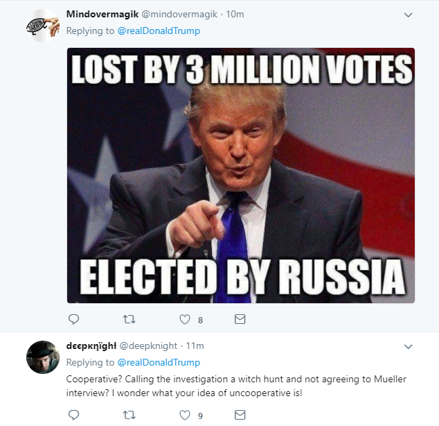 2018-04-12-12_59_31-Donald-J.-Trump-on-Twitter_-_I-have-agreed-with-the-historically-cooperative-di Treasonous Trump Snaps & Makes Delusional Afternoon Announcement Like A Hallucinating Hippie Donald Trump Featured Politics Russia Social Media Top Stories 