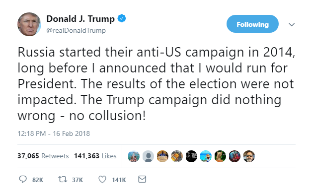 2018-04-13-19_38_41-Donald-J.-Trump-on-Twitter_-_Russia-started-their-anti-US-campaign-in-2014-long BREAKING: Evidence Seized During Cohen Raid May Sew Up Russian Collusion Investigation Donald Trump Featured Politics Russia Top Stories 