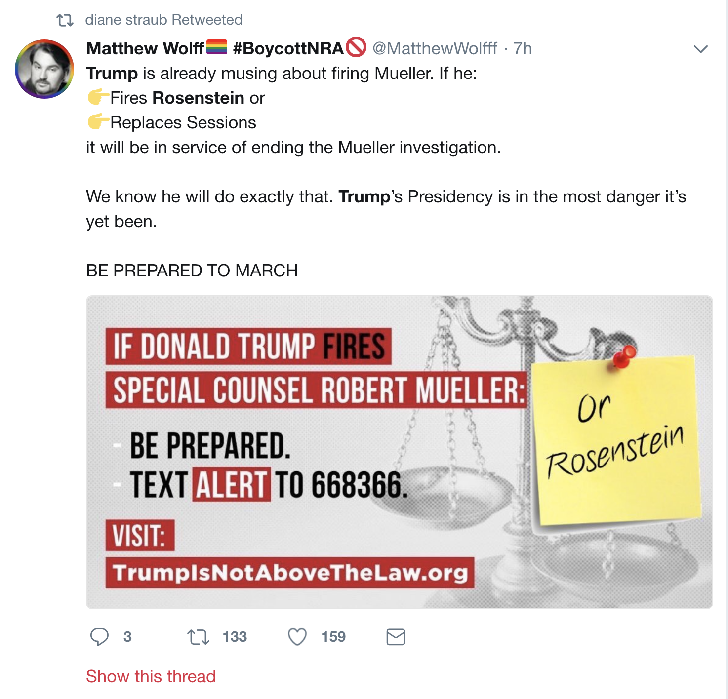 Screen-Shot-2018-04-10-at-1.54.47-PM Trump Reportedly Enraged At Rosenstein For Signing Off On FBI Raid - W.H. On Edge Corruption Crime Donald Trump Politics Russia Top Stories 