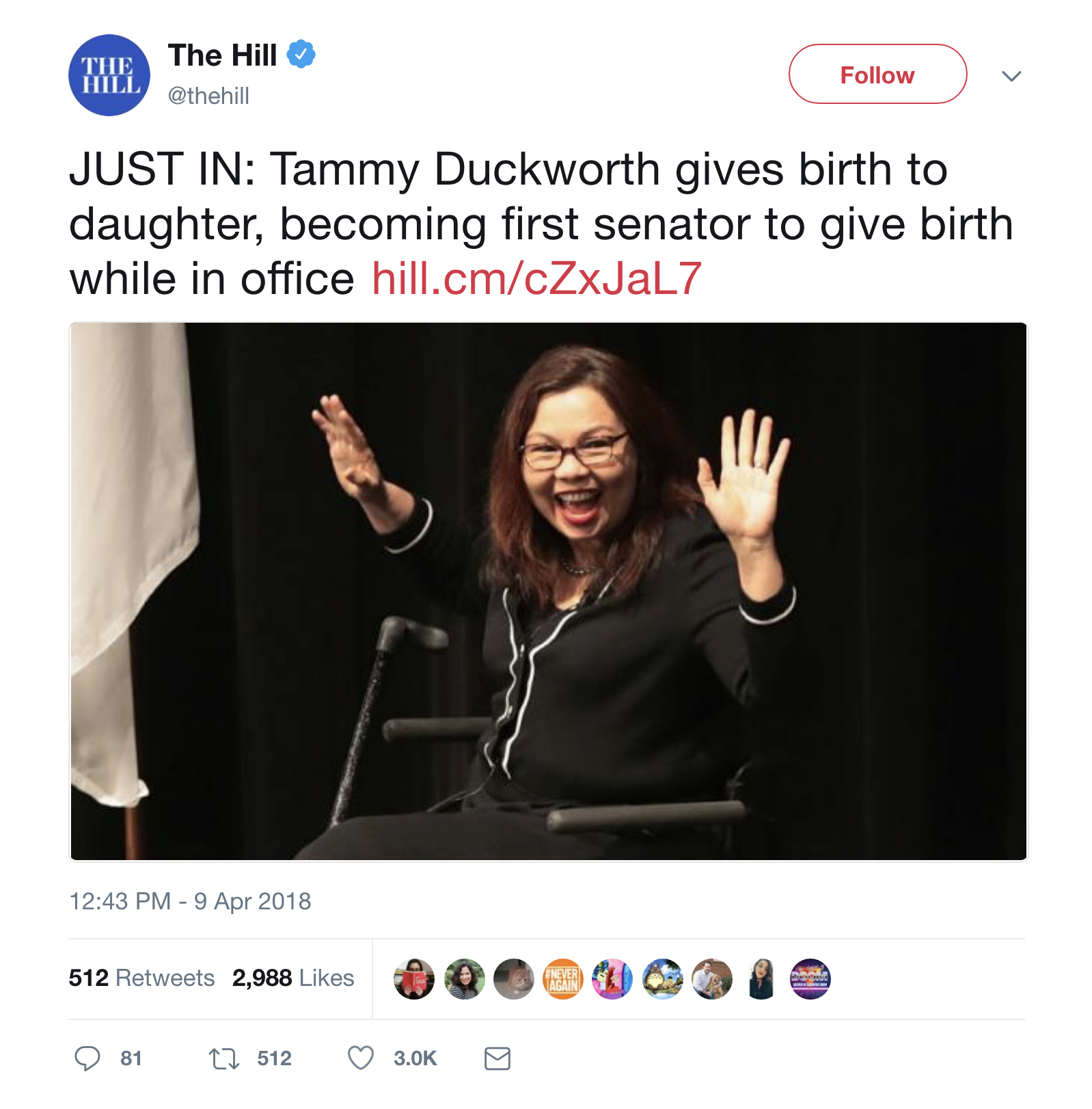 Screen-Shot-2018-04-16-at-4.22.44-PM War Hero Tammy Duckworth Fights For Resolution That Changes Rules For Female Reps Activism Domestic Policy Donald Trump Feminism Politics Top Stories 