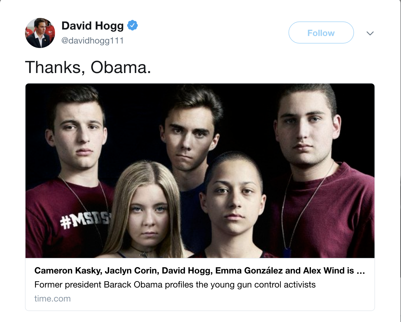 Screen-Shot-2018-04-19-at-3.34.07-PM Obama Delivers 'TIME' Magazine Parkland Shooting Tribute That Has Trump Seeing Red Activism Corruption Domestic Policy Gun Control Politics Top Stories 