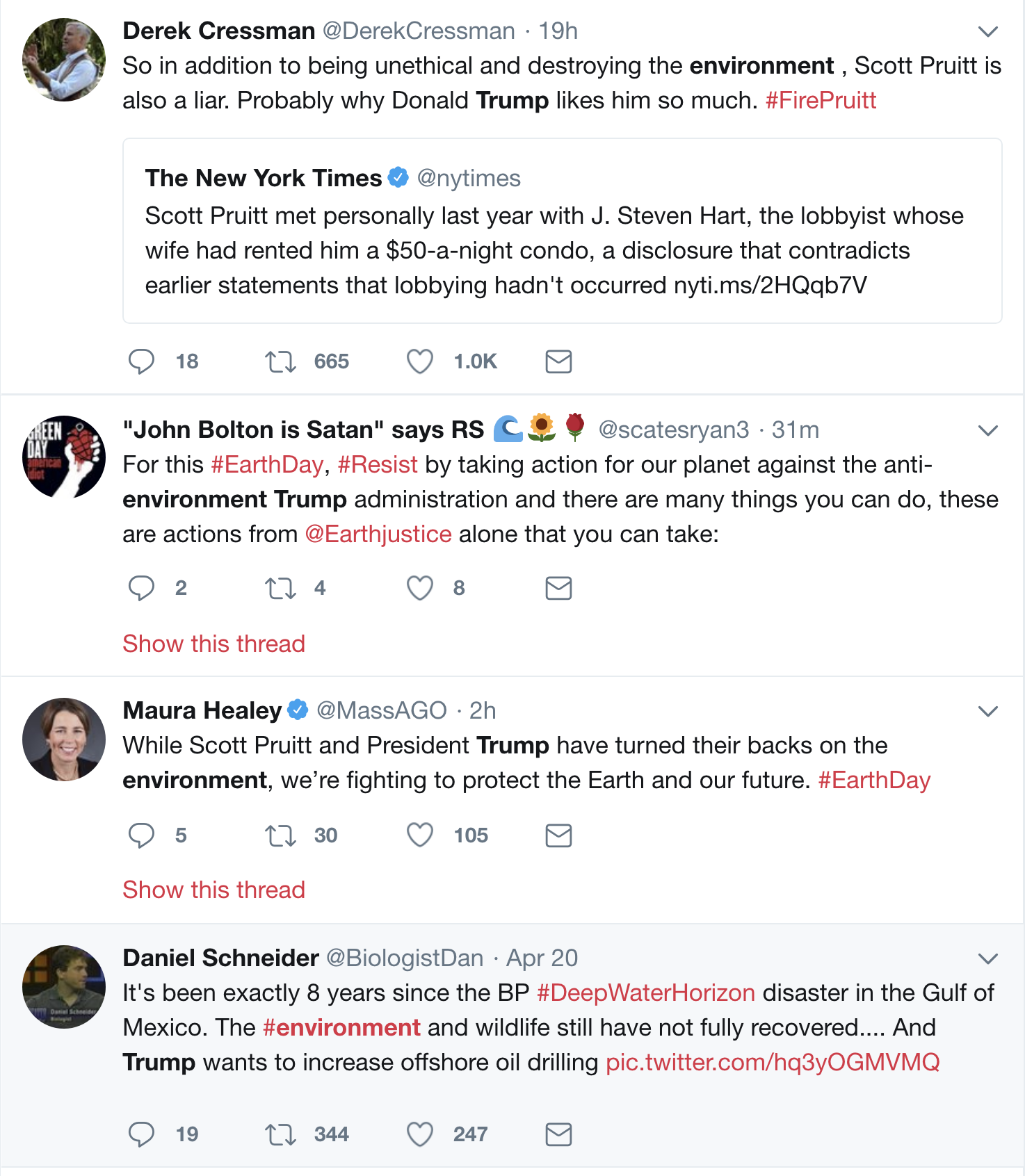 Screen-Shot-2018-04-22-at-12.17.01-PM Trump Pauses Golf & Issues Delusional 'Earth Day' Message Like A Madman Preparing For Jail Corruption Donald Trump Environment Politics Top Stories 