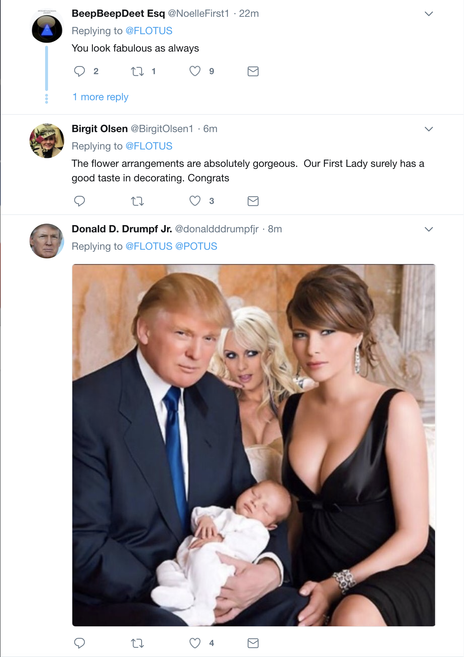 Screen-Shot-2018-04-23-at-1.07.22-PM Melania Tweets About W.H. Decorations & Gets Brutal Reminder That No One Cares Donald Trump Feminism Politics Top Stories 