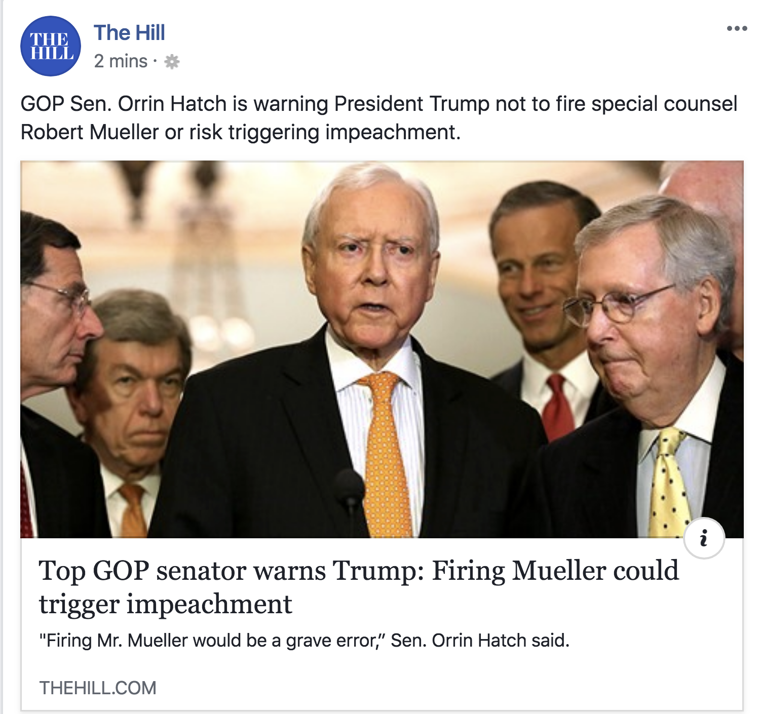 Screen-Shot-2018-04-25-at-11.17.52-AM GOP Senate Majority Leader Makes Impeachment Announcement That Has The W.H. Shook Corruption Crime Donald Trump Politics Russia Top Stories 