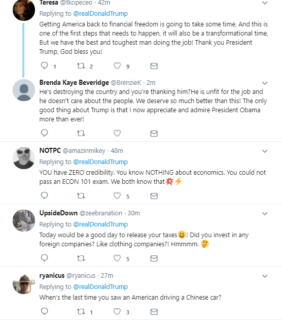 eleven Trump Tweets Angry Trade War Rant Like An Orange Dictator Donald Trump Politics Social Media Top Stories 