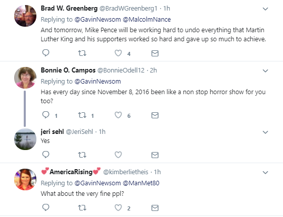 four1 Politician Responds To Phony Mike Pence's Twitter Praise Of MLK Like A Future President Donald Trump Politics Social Media Top Stories 