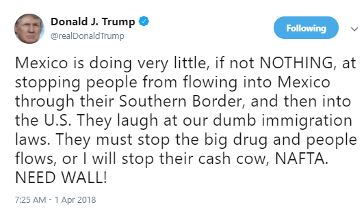 mexico-is-doing-nothing Mexico Just Responded To Trump's Easter Morning Border Wall Rant Of Lies & It's Perfect Donald Trump Immigration Politics Social Media Top Stories 