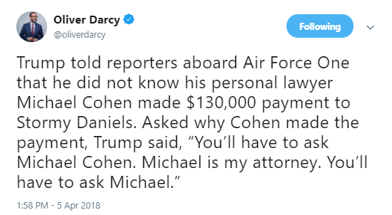 michael-cohen Stormy Daniels' Lawyer Responds To Trump Blabbing About Case To The Media Corruption Donald Trump Politics Top Stories 