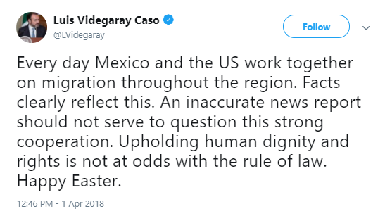 videgaray Mexico Just Responded To Trump's Easter Morning Border Wall Rant Of Lies & It's Perfect Donald Trump Immigration Politics Social Media Top Stories 