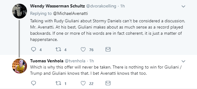 2018-05-08-14_08_08-Michael-Avenatti-on-Twitter_-_I-think-it-would-be-very-helpful-for-the-public-to Stormy Daniels' Lawyer Challenges Giuliani To A Face-To-Face; Rudy In Freakout Mode Donald Trump Featured Politics Social Media Top Stories 