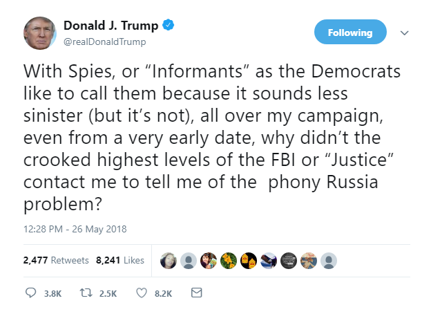 2018-05-26-15_40_26-Window Trump Goes Full Flip Out On Twitter After Media Calls Out A.M. Lies - This Is A New Low Conspiracy Theory Donald Trump Featured Politics Russia Social Media Top Stories 