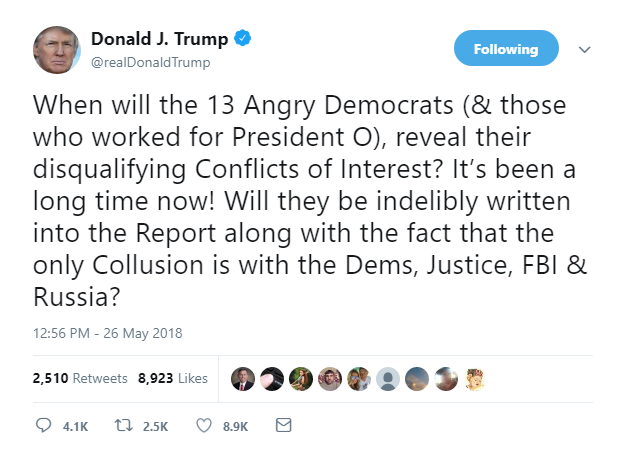 2018-05-26-16_14_44-Window Trump Goes Full Flip Out On Twitter After Media Calls Out A.M. Lies - This Is A New Low Conspiracy Theory Donald Trump Featured Politics Russia Social Media Top Stories 