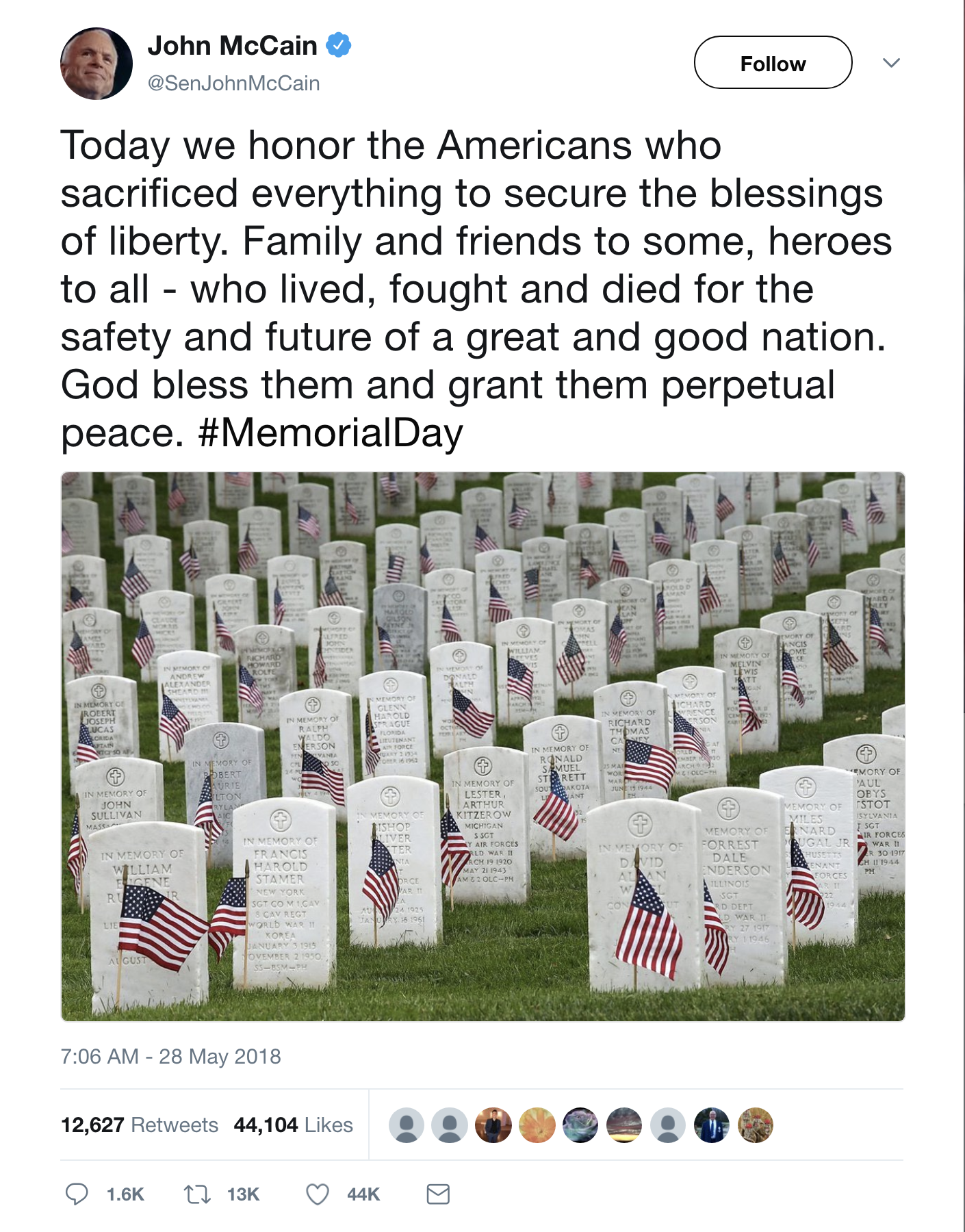 Screen-Shot-2018-05-28-at-12.03.28-PM John McCain Wins Memorial Day With Powerful Message Like A True American Hero Corruption Donald Trump Military Politics Top Stories 