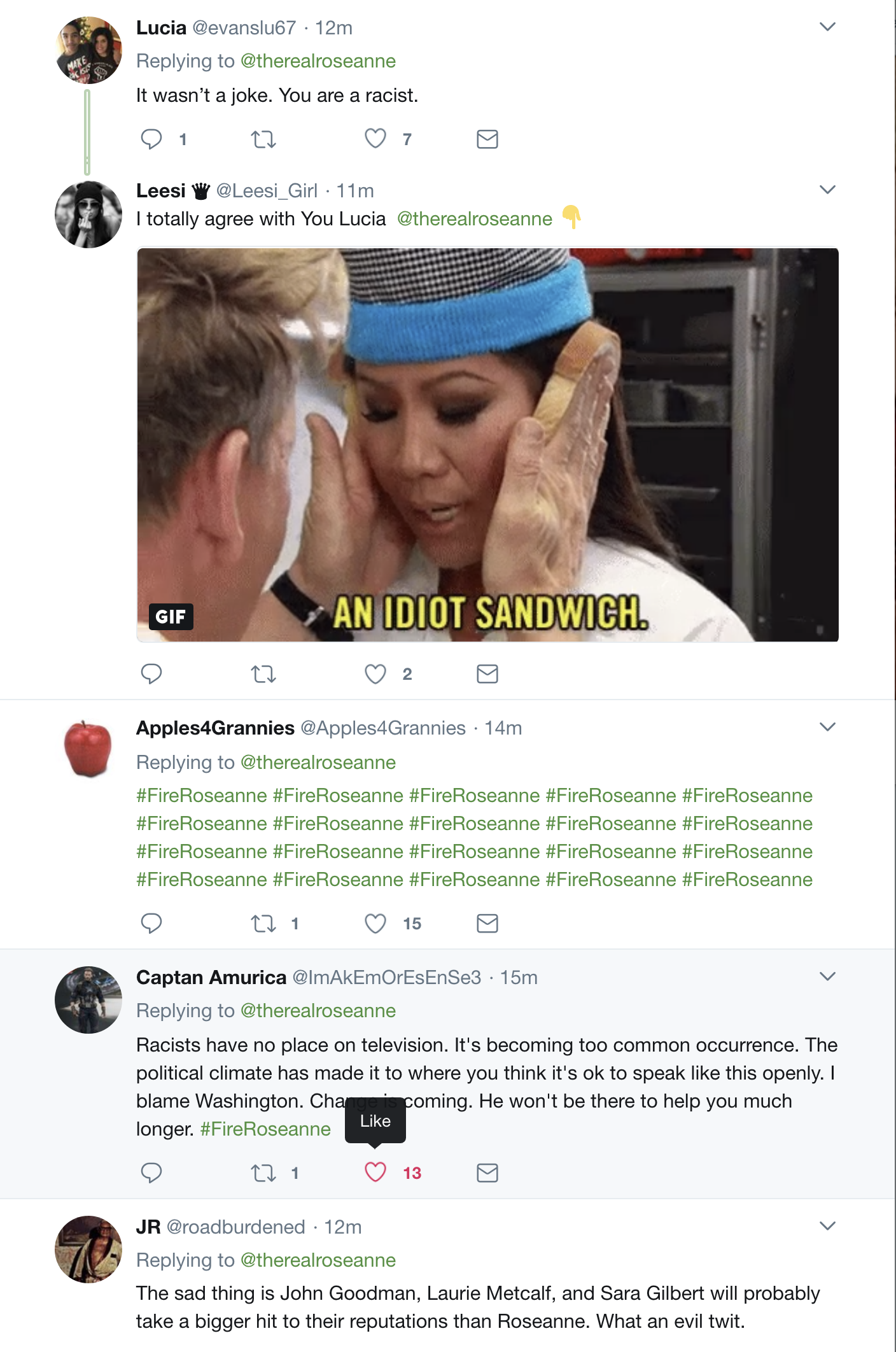 Screen-Shot-2018-05-29-at-11.02.04-AM Disgraced Roseanne Barr Responds To Monkey Joke Backlash With Tweets Like A Martyr Donald Trump Media Politics Top Stories 