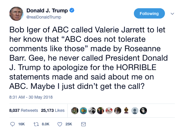 Screenshot-at-May-30-11-52-28 Trump Freaks Out On Twitter Because No One Was Fired From ABC For Criticizing Him Donald Trump Featured Politics Social Media Top Stories 