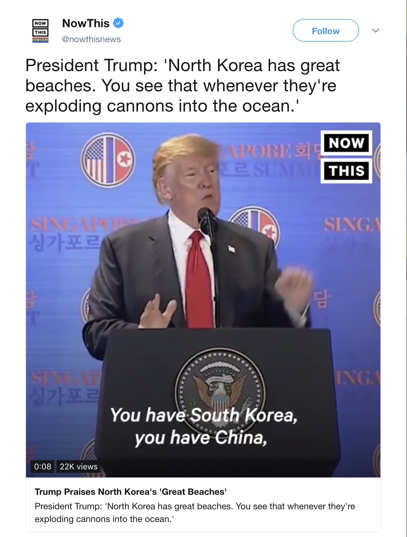 Screen-Shot-2018-06-12-at-8.43.53-AM Trump Reveals How He Would Profit Off Of North Korea; Ignores Human Rights Violations Donald Trump Foreign Policy Politics Top Stories 