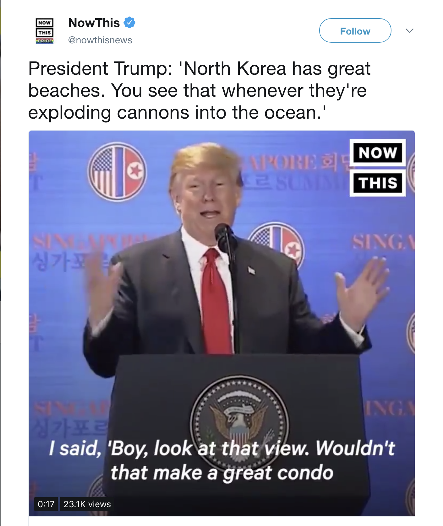 Screen-Shot-2018-06-12-at-8.55.31-AM Trump Reveals How He Would Profit Off Of North Korea; Ignores Human Rights Violations Donald Trump Foreign Policy Politics Top Stories 