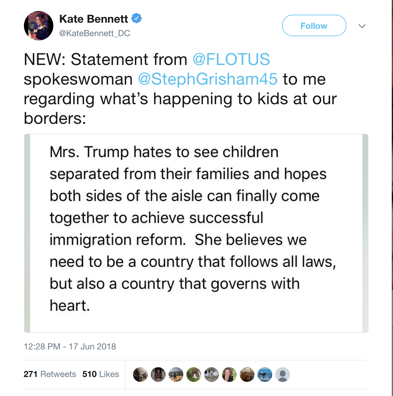 Screen-Shot-2018-06-17-at-1.48.21-PM Melania Trump Goes Rogue & Turns On GOP Over Immigration Policy With Sunday Tweet Child Abuse Corruption Crime Donald Trump Immigration Politics Top Stories 