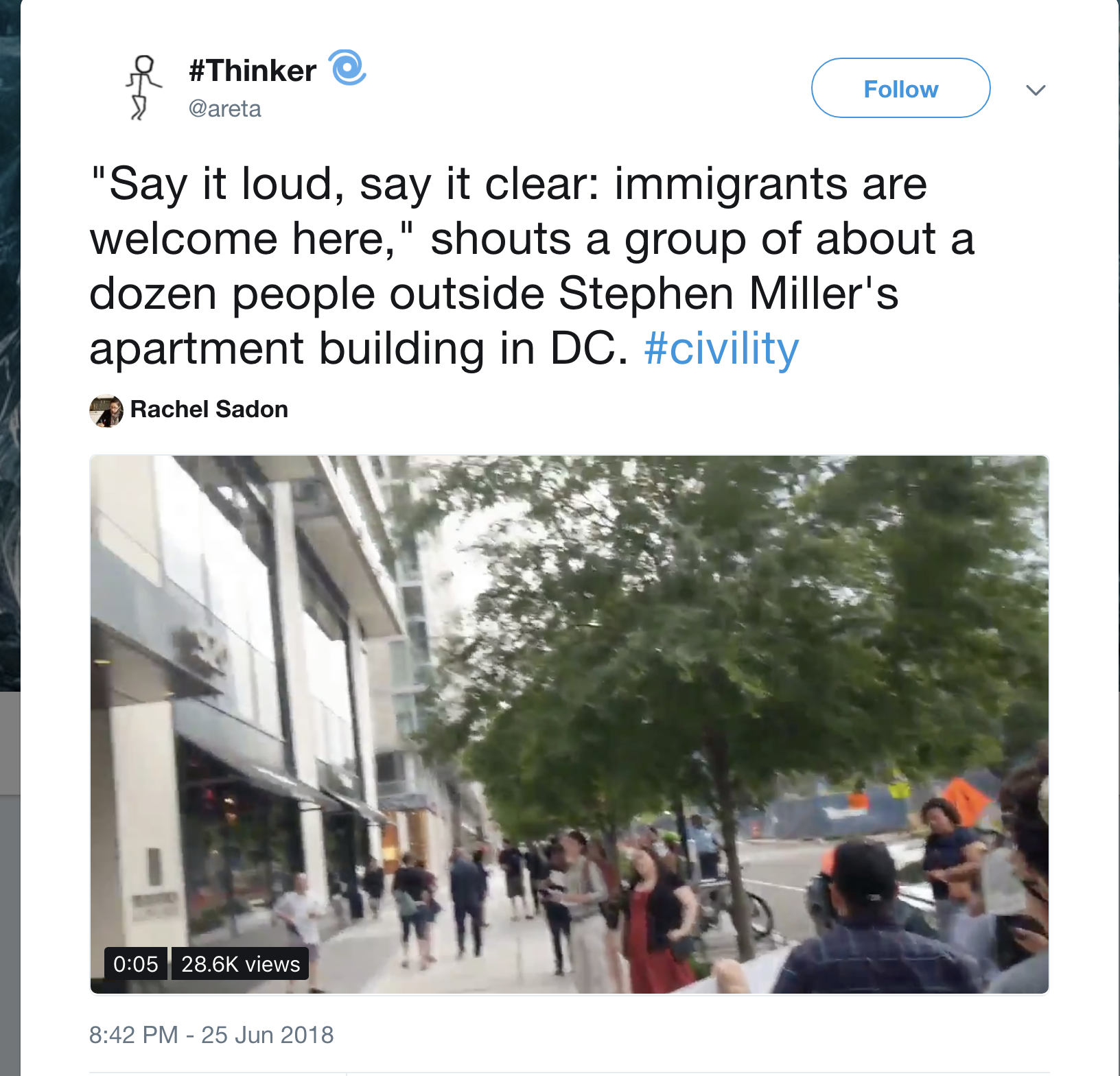 Screen-Shot-2018-06-26-at-8.20.06-AM Immigration Protesters Just Hit Stephen Miller's Home After Child Camp Comments Corruption Crime DACA Donald Trump Immigration Politics Top Stories 