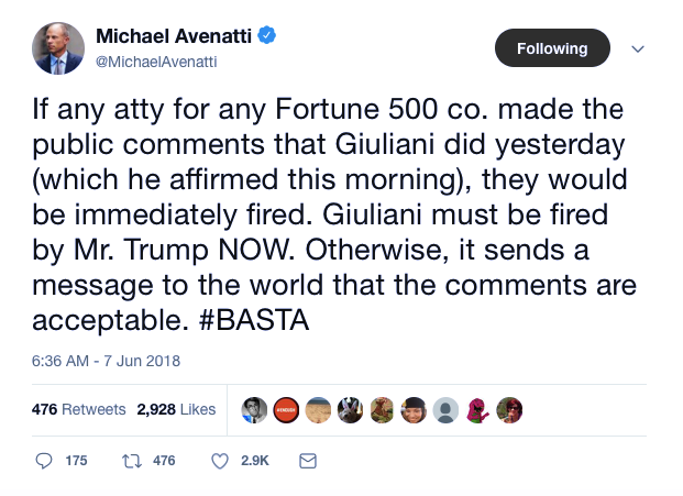 Screenshot-at-Jun-07-09-57-25 Michael Avenatti Tweets Furious Message About Giuliani's Comments On Stormy Daniels Donald Trump Featured Feminism Politics Top Stories Videos 