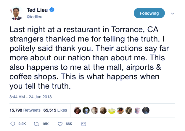 Screenshot-at-Jun-24-18-03-04 Rep. Ted Lieu Trolls Whiner Sarah Huckabee Sanders On Twitter And It's Great (IMAGES) Child Abuse Donald Trump Immigration Politics Social Media Top Stories 