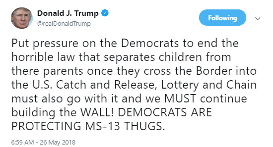 dems-lies Donald Trump Just Lied To The American People On Twitter & It Could Cost Him Dearly Donald Trump Immigration Politics Social Media Top Stories 